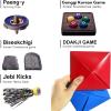 Featyyu Gonggi Korean Game, Gonggi Korean Tossing Game Set (Korean Traditional Play Game) - Jebi chagi, Gong-gi, Biseokchigi, Paeng-y, DDAKJI, Gongi Family Party Game (1 Set) view 2