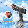 3Packs Electric Water Gun with LED Flash & USB-C Charging, Designed for Epic Aquatic Fun, Automatic Squirt Guns 25-30 FT Range, Water Pistol for Summer Outdoor Backyard Water Theme Party Toys view 4