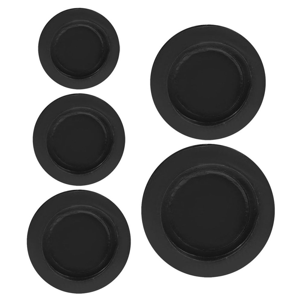 CORHAD 5pcs Rubber Piggy Bank Plugs Round Stoppers for Money Saving Boxes and Lightweight Rubber Stoppers for Coin Jars and Deposit Boxes