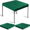 Frienda 2 Pack Felt Game Table Cover 34 x 34 Inches Square Folding Table Cloth Easter Indoor Outdoor for Card Tables, Ideal for New Year Poker Mahjong Games, Picnic, Camping & Party(Dark Green) view 1