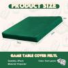 Frienda 2 Pack Felt Game Table Cover 34 x 34 Inches Square Folding Table Cloth Easter Indoor Outdoor for Card Tables, Ideal for New Year Poker Mahjong Games, Picnic, Camping & Party(Dark Green) view 2