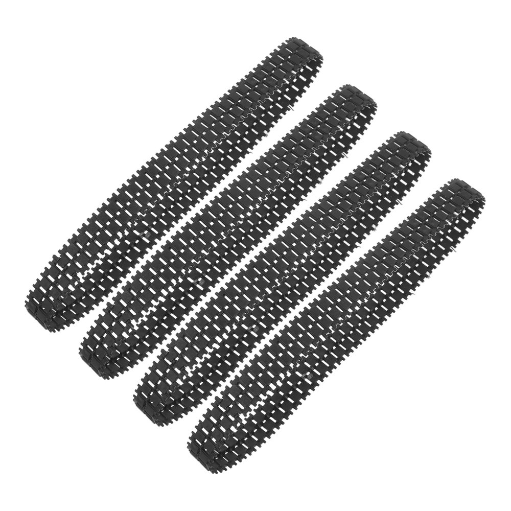 FOYTOKI Replacement Rubber Tank Tracks for Remote Control Tanks 4Pcs Durable DIY Tank Track Treads for Model Repair and Robot Track Making