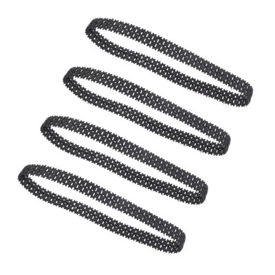 HOOTNEE 4pcs Rubber Tank Tracks for DIY Crawler Rc Robot Models Lightweight Excellent Traction and Secure Grip Various Terrains