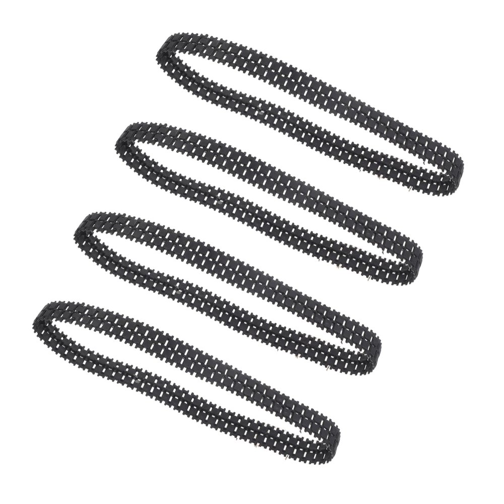 HOOTNEE 4pcs Rubber Tank Tracks for DIY Crawler Rc Robot Models Lightweight Excellent Traction and Secure Grip Various Terrains