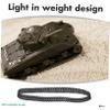HOOTNEE 4pcs Rubber Tank Tracks for DIY Crawler Rc Robot Models Lightweight Excellent Traction and Secure Grip Various Terrains view 2