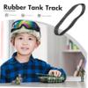 HOOTNEE 4pcs Rubber Tank Tracks for DIY Crawler Rc Robot Models Lightweight Excellent Traction and Secure Grip Various Terrains view 4
