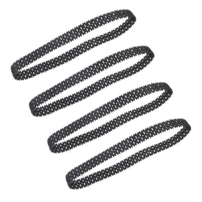 BESTonZON 4pcs DIY Tank Track Replacement Remote Control Tank Model Robot Tracks Flexible Car for Robot Toys