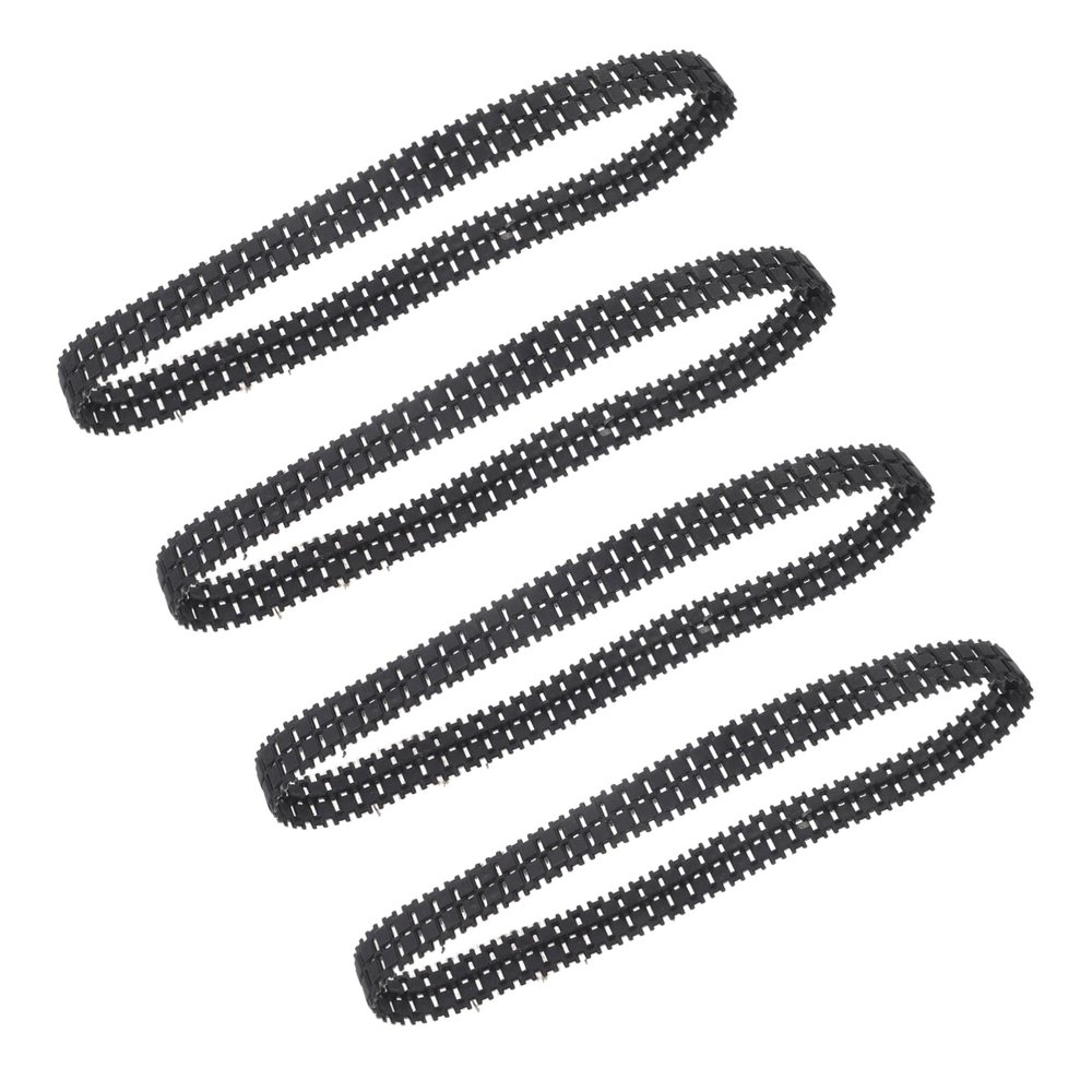 BESTonZON 4pcs DIY Tank Track Replacement Remote Control Tank Model Robot Tracks Flexible Car for Robot Toys