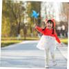 Gogogmee 100pcs Plastic Windmill Pinwheels Boys and Girls Toy for Garden Party Window Decorations view 3