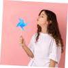 Gogogmee 100pcs Plastic Windmill Pinwheels Boys and Girls Toy for Garden Party Window Decorations view 4