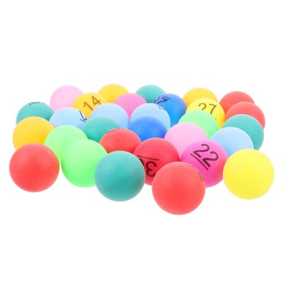 Gogogmee 30pcs Bingo Balls for Game Night Small Plastic Balls Numbers 1-30 Perfect for Party Decorations Drawing