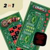 Gamie Double Sided Felt Roulette and Craps Table Mat, 36 x 72 Casino Games for Poker Night Party, Casino Gift for Adults Stocking Stuffers, 2-in-1 Professional Grade Game with Instructions Booklet view 3