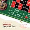 Gamie Double Sided Felt Roulette and Craps Table Mat, 36 x 72 Casino Games for Poker Night Party, Casino Gift for Adults Stocking Stuffers, 2-in-1 Professional Grade Game with Instructions Booklet view 4
