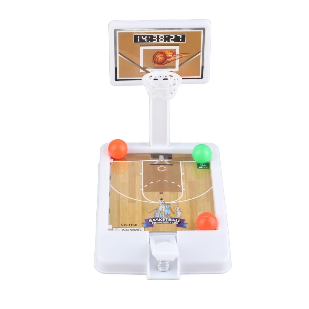aqxreight Kids Desktop Indoor Basketball Game Interactive Bright Color Educational Table Basketball Count Toy for Boys Girls
