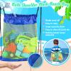 Beach Toys, 36Pcs Dinosaur Sand Toys for Kids Toddlers, Sandbox Toys with 2 Truck, Collapsible Beach Bucket, Mesh Bag, Sand Molds, Sand Castle Building Kit, Travel Beach Toy for Kids Toddlers Ages3-12 view 3