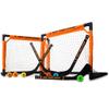 ACE HOCKEY - Shinny Hockey Set - Complete 4-Player Indoor/Outdoor Kit - Knee Hockey Goal Set (2) Goals, (2) Mini Sticks, and (6) Foam Balls - Mini Hockey Set view 1