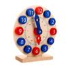 SKISUNO 1 Set Educational Wooden Clock for Time Cognition Learning Tool Simulated Clock Model for 1st for Classroom Use and Home Learning view 1