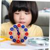 SKISUNO 1 Set Educational Wooden Clock for Time Cognition Learning Tool Simulated Clock Model for 1st for Classroom Use and Home Learning view 4