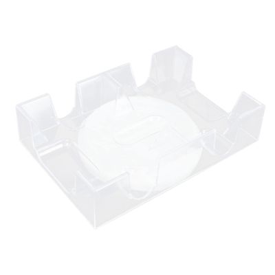 WOONEKY Elegant Rotating Poker Box Card Stand for Cards Plastic Party Board Game