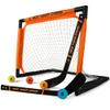ACE HOCKEY - Shinny Hockey Set - Complete 2-Player Indoor/Outdoor Kit - Knee Hockey Goal Set (1) Goal, (2) Mini Sticks, and (4) Foam Balls - Mini Hockey Set view 1