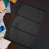 LUOZZY 10 Pcs Double Sided Stamp Album Pages for Collectors 9 Hole Binder Sheets Black Background Triple Row Insert view 3
