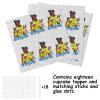18pcs Green Glitter Happy Birthday Dessert Cupcake Topper Pick for Hip Hop Boy Theme Decor Supplies Men Happy Birthday Party Decorations view 3