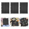 LUOZZY 10 Pieces Double Sided Stamp Album Inserts Black Background Vertical Storage Binder Sheets Collectors Loose Leaf Organizer view 2