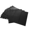 LUOZZY 10 Pieces Double Sided Stamp Album Inserts Black Background Vertical Storage Binder Sheets Collectors Loose Leaf Organizer view 4