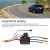 60A RC Brushless ESC,Watertight Electronic Speed Controller with External Programming Port T Plug 6V 6A BEC for 1/10 RC on Road, Off Road, Truck view 2