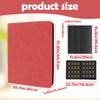 1000+ Pockets Trading Card Binder,16 Pockets Trading Card Binder Ringless Side Loading Trading Card Album Folder for TCG,MTG,Sports Cards(Red) view 2