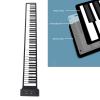 88 Keys Roll Up Keyboard Piano, Portable Foldable Silicone Piano Keyboard Built in Speaker, Educational Rechargeable Electronic Digital Music Keyboard for Students, Children view 3
