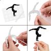 18pcs Black Glitter Silhouette Dessert Cupcake Topper Cheer to Handball Theme Decor Supplies Men Women Happy Birthday Party Decorations view 4