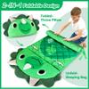 iPlay, iLearn Kid Sleeping Bag, Dinosaur Slumber Sack, Toddler Boy Nap Mat, 2 in 1 Green Dinos Cushion Blanket, Happy Travel Sleepover Daycare Preschool Birthday Gift for 3 4 5 6 Years Old Child view 3