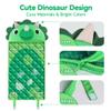 iPlay, iLearn Kid Sleeping Bag, Dinosaur Slumber Sack, Toddler Boy Nap Mat, 2 in 1 Green Dinos Cushion Blanket, Happy Travel Sleepover Daycare Preschool Birthday Gift for 3 4 5 6 Years Old Child view 4