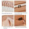 Fine Mosquito Net Canopy Bedroom Bed Curtains Frame Draperies for Single for Double Bed U-Shaped Three-Door Square Top Encrypted Net Yarn (Brown 180X220L) view 2