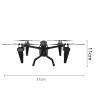 4K Drone with Brushless Motors, APP-Controlled Foldable Drone with Dual Cameras, High-Resolution Flight, 15 Min Flight Time, 100M Range, 6-Axis Gyroscope, for Beginners and Professionals Black view 2