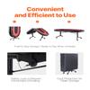 VEVOR 90" Oval Casino Leisure Table: 10 Player, Blackjack Texas Holdem Poker Table with Stainless Steel Cup Holders and Padded Rails, Portable Folding Card Board Game Table view 3