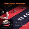 VEVOR 90" Oval Casino Leisure Table: 10 Player, Blackjack Texas Holdem Poker Table with Stainless Steel Cup Holders and Padded Rails, Portable Folding Card Board Game Table view 4