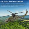 Authticar K170 RC Helicopter, H-60L Black Hawk RC Military Helicopter, 4 Channel Helicopters with 6G Gyro Stable Flight, One Key Function, Anti-Crash, Brushless Motor Ultimate RC for Beginners & Pros view 3
