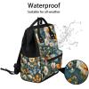 XMNYGJ Diaper Bag Backpack for Women Magritte Butterflies Nursing Diaper Backpack Waterproof Travel Mommy Daypack Portable Nappy Bags Large Maternity Changing Daycare Purse for Mom Dad view 2