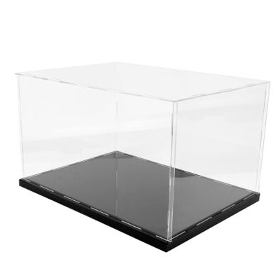 BCOATH Sturdy Acrylic Display Box Model Cover for Collectibles Shadow Boxes Display Cases Curio Cabinet