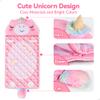 iPlay, iLearn Kid Sleeping Bag, Unicorn Slumber Sack, Toddler Girl Nap Mat, 2 in 1 Pink Animal Cushion Blanket, Happy Travel Sleepover Daycare Preschool Birthday Gift for 3 4 5 6 Year Old Child view 4