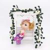 1:12 Mini Dollhouse Garden Scene Rose String Easel Swing Decorative Long Bouquet Yellow Rose Fake Flower Rose Vine Hanging Plant  (Yellow) view 3