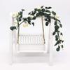 1:12 Mini Dollhouse Garden Scene Rose String Easel Swing Decorative Long Bouquet Yellow Rose Fake Flower Rose Vine Hanging Plant  (Yellow) view 4