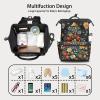 XMNYGJ Diaper Bag Backpack for Women Christmas Tree Nursing Diaper Backpack Waterproof Travel Mommy Daypack Portable Nappy Bags Large Maternity Changing Daycare Purse for Mom Dad view 3