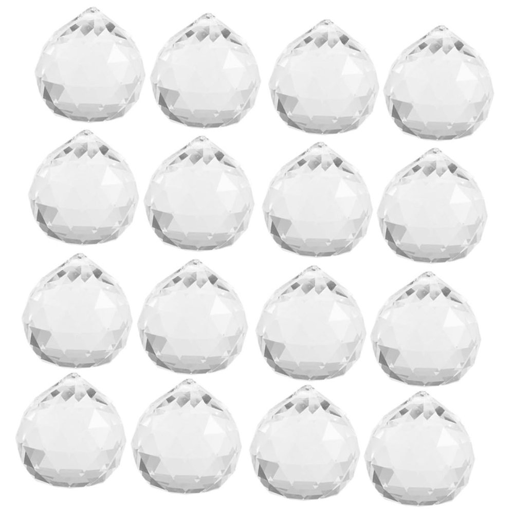 Angoily 20pcs Lightweight Chandelier Prisms Crystal Hanging Ornaments Window Crystals Chandelier Ornament Sun Catcher