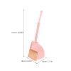 ERINGOGO 1set Mini Boy Girl Broom and Dustpan Set Lightweight Cleaning Supplies for Boy Girl Bright Colors Encourages Active Play for Kindergarten and Group Activities Broom Set view 2