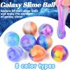 24 Pack Galaxy Slime Ball - Slime Party Favor for Kids, Stretchy, Non-Sticky, Mess-Free, Super Soft Sludge Toy, Birthday Gifts, Classroom Rewards for Boys & Girls, Goodie Bag Stuffers view 2
