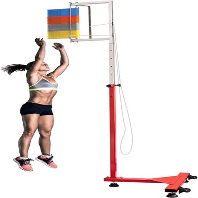 1.7-3.6 m Vertical Jump Trainer, Vertical Jump Tester, Movable Vertical Jump Tester, Metal Vertical Jump Tester with Wheels, Standing Jump Meter for School Gymnas