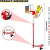 1.7-3.6 m Vertical Jump Trainer, Vertical Jump Tester, Movable Vertical Jump Tester, Metal Vertical Jump Tester with Wheels, Standing Jump Meter for School Gymnas view 3